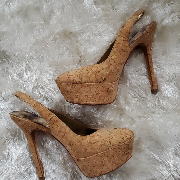 Sam Edelman Novato Cork Platform Sling Back Sz.6US - Picture 2 of 6
